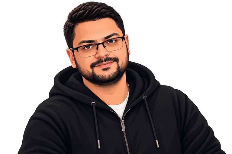 Illustrated portrait of Aditya Kumar